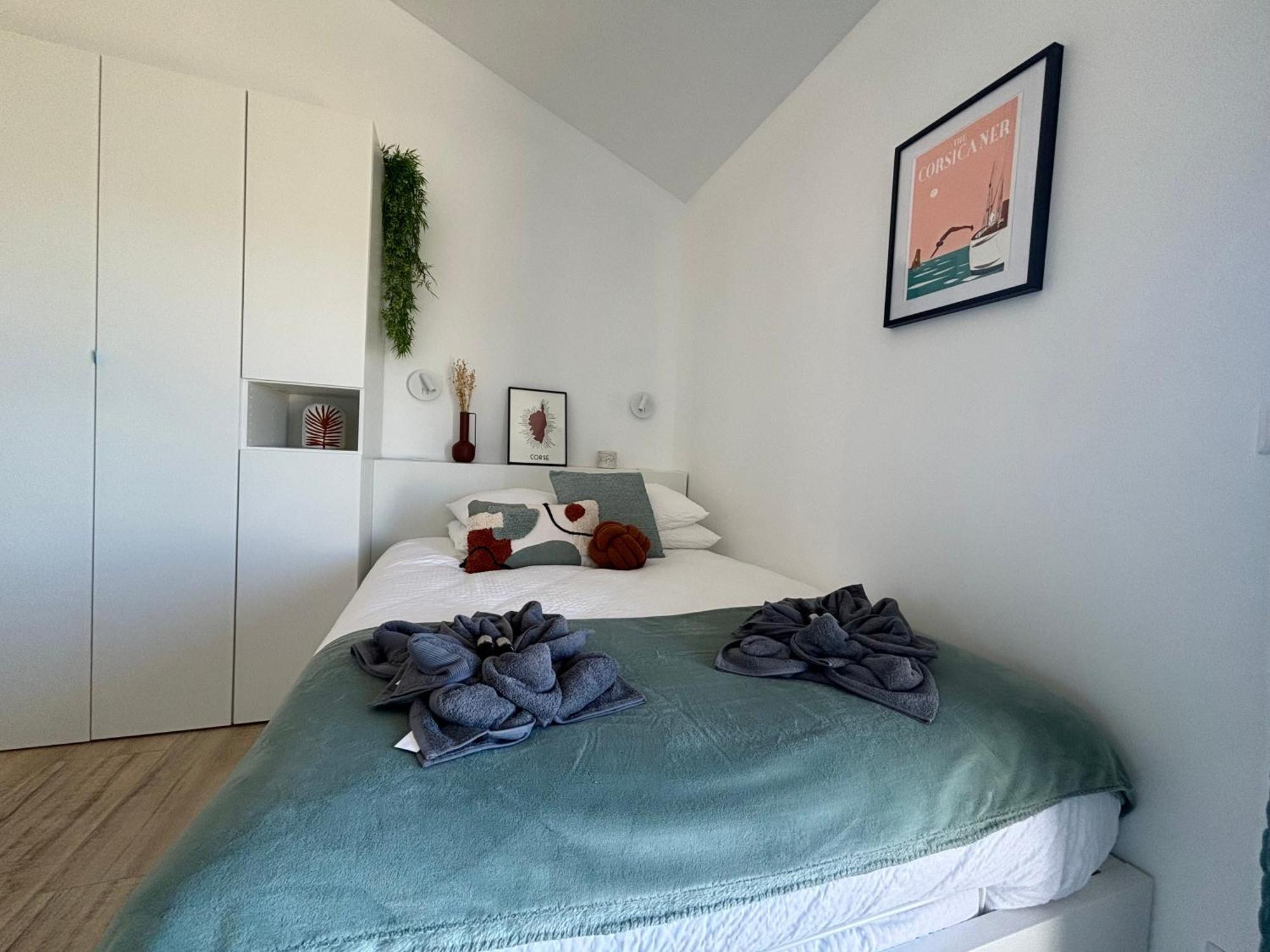 Studio Vue Mer A Porticcio Piscine Et Parking Kültér fotó