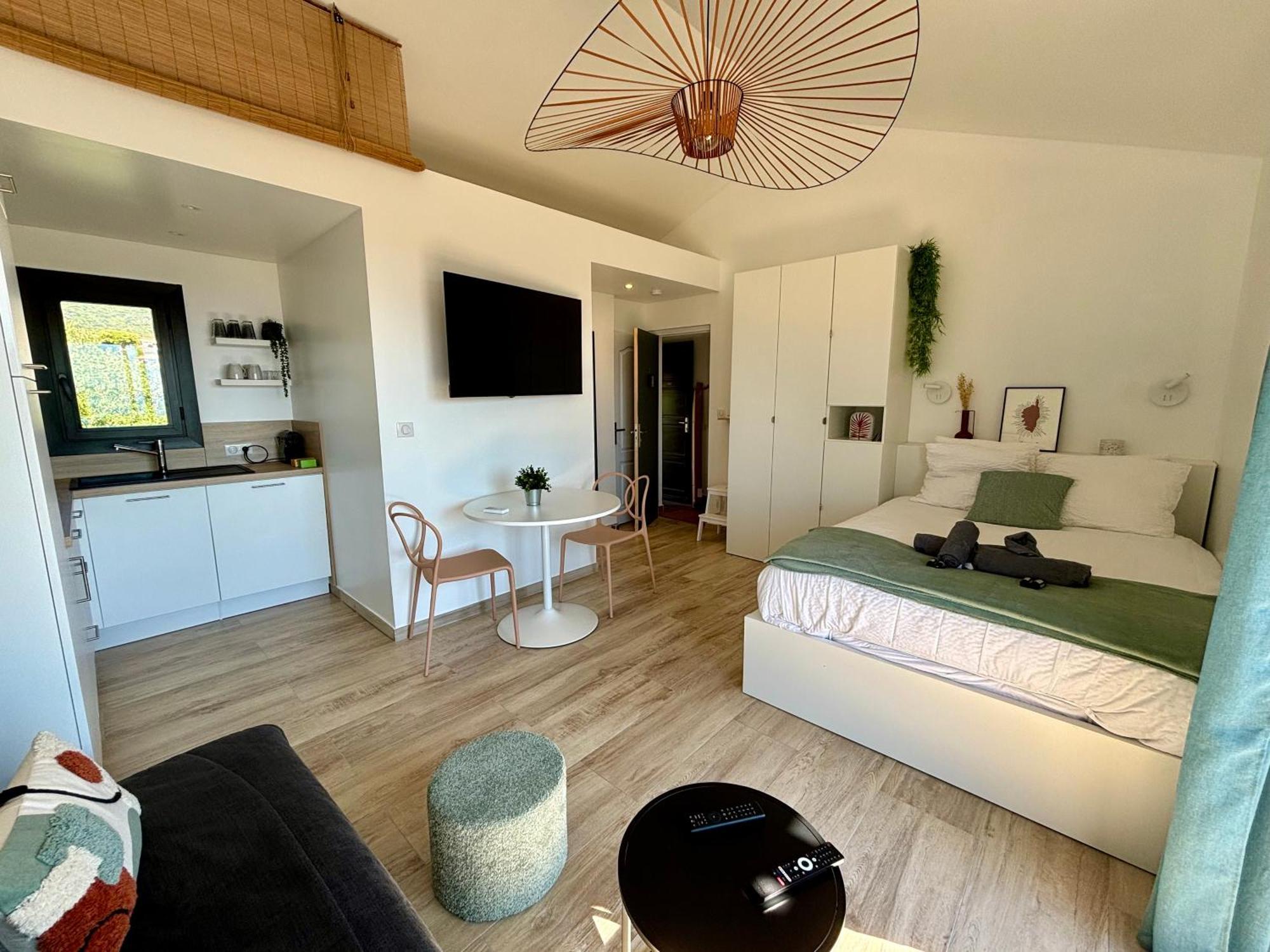Studio Vue Mer A Porticcio Piscine Et Parking Kültér fotó
