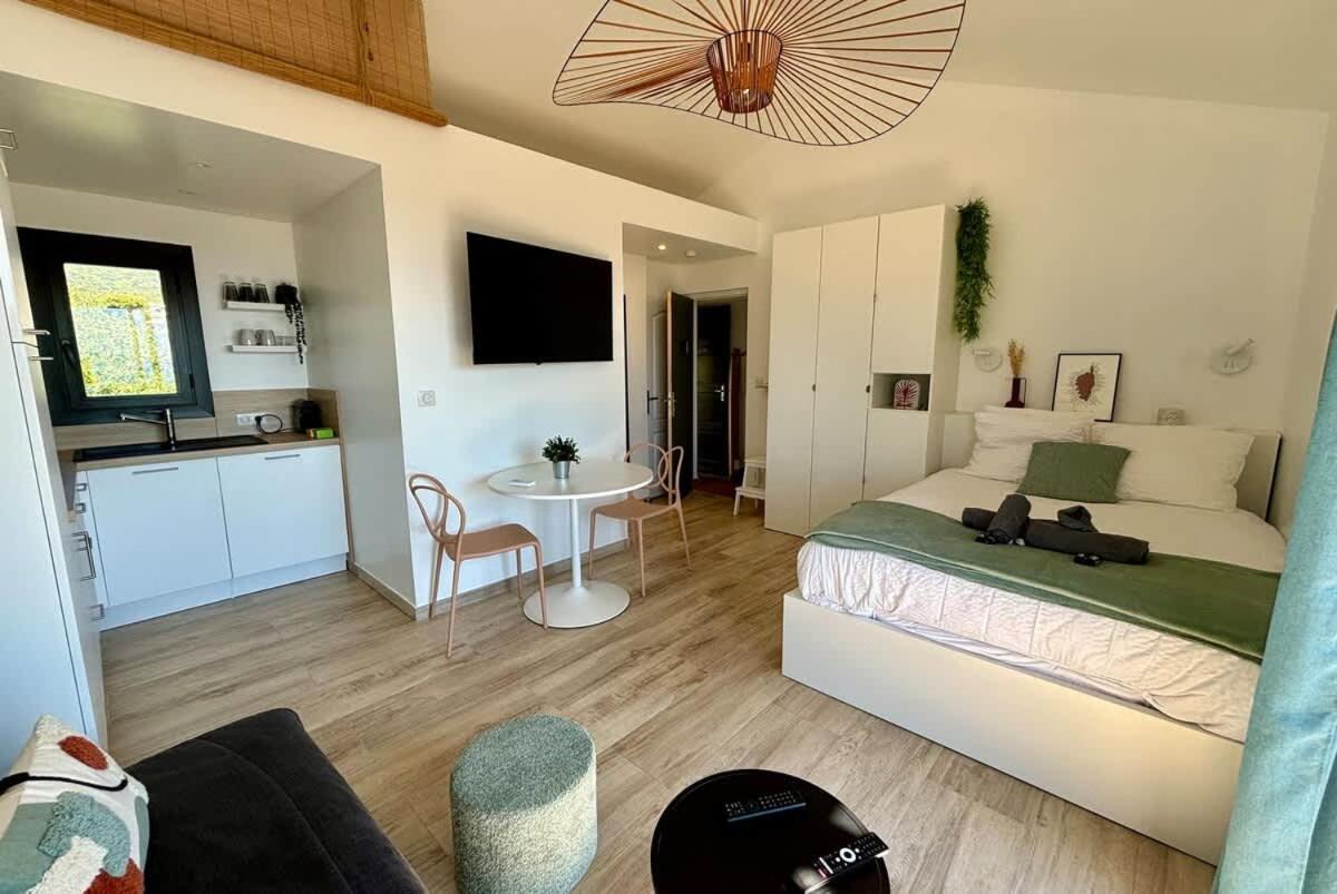 Studio Vue Mer A Porticcio Piscine Et Parking Kültér fotó
