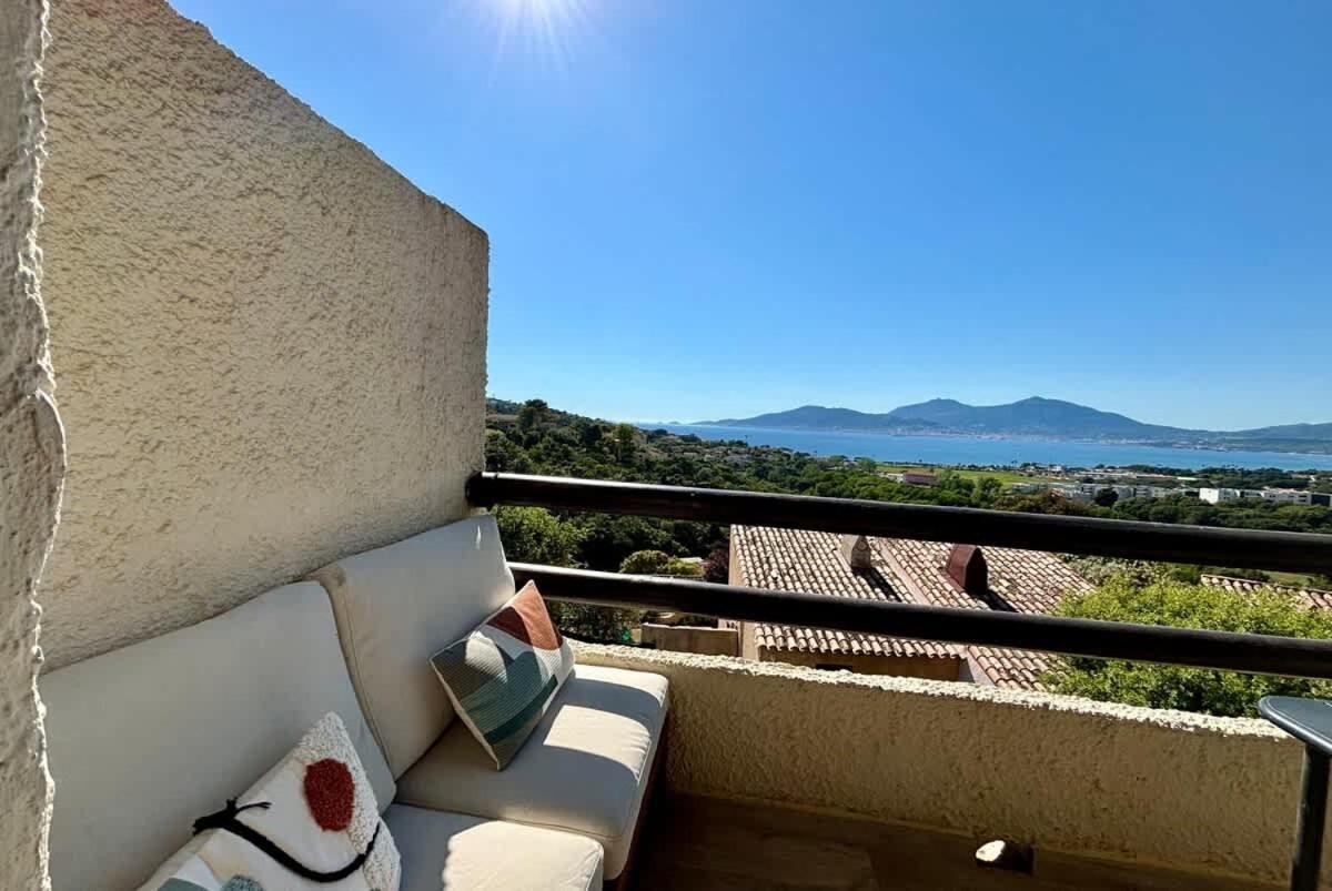 Studio Vue Mer A Porticcio Piscine Et Parking Kültér fotó
