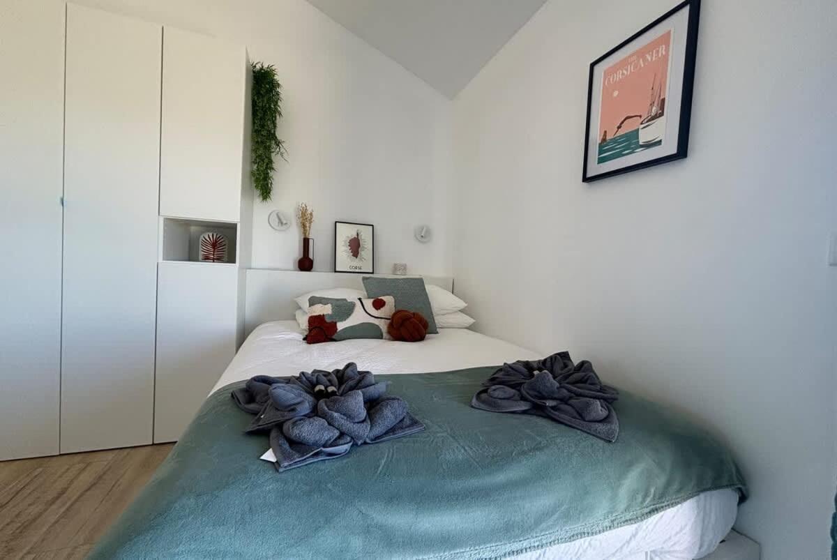 Studio Vue Mer A Porticcio Piscine Et Parking Kültér fotó